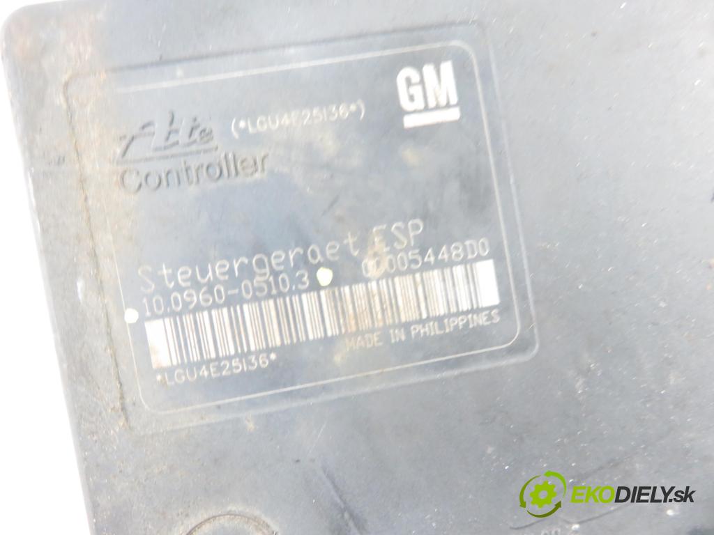 OPEL ASTRA H (A04) HB 2004 125,00 2.0 Turbo - Z 20 LEL 1998,00 Pumpa ABS 10096005103 ; 13157577GX ; 10020602514 (Pumpy ABS)