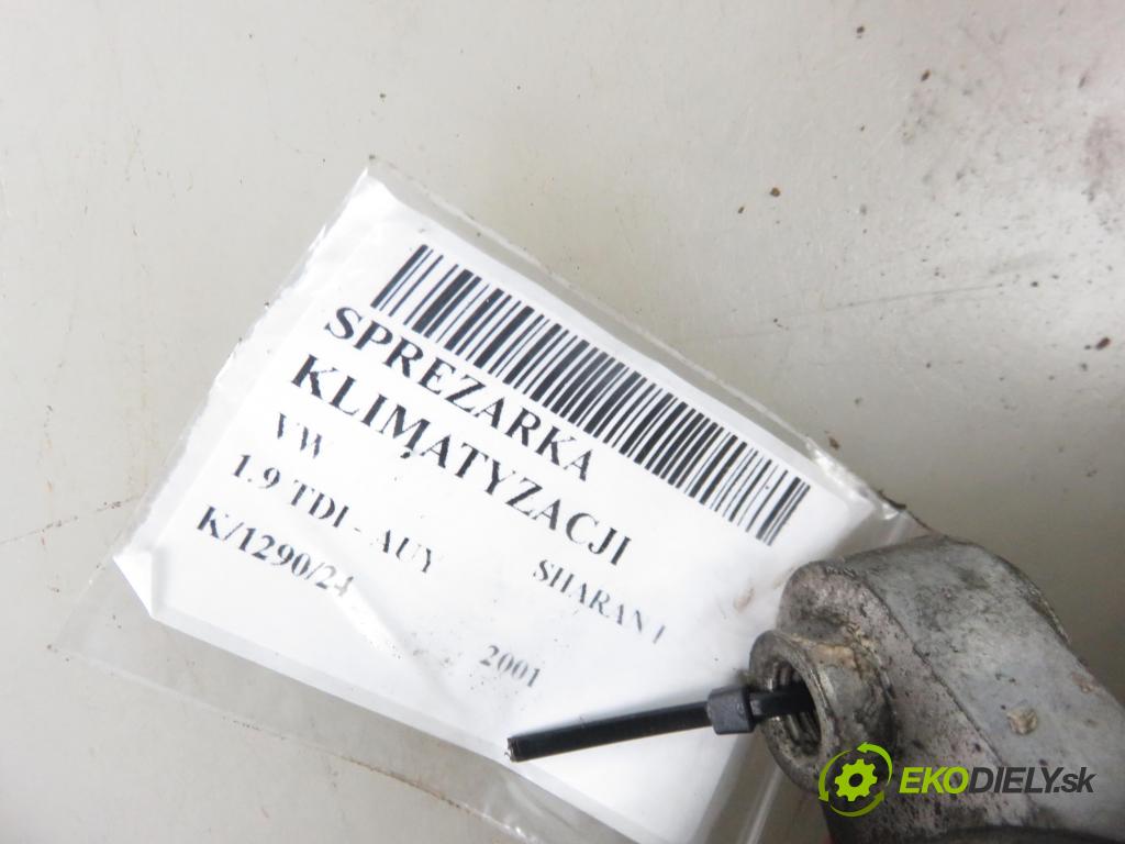 VW SHARAN (7M8, 7M9, 7M6) MINIVAN 2001 85,00 1.9 TDI PD 115 - AUY 1896,00 KOMPRESOR: klimatizace 7M3820803B ; 6M2H19D629AA (Kompresory)