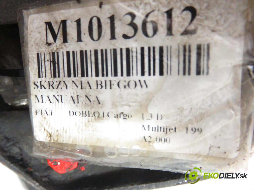 FIAT DOBLO Cargo (223_) FURGON 2005 55,00 1.3 D Multijet - 199 A2.000 1248,00 Prevodovka MANUALNA