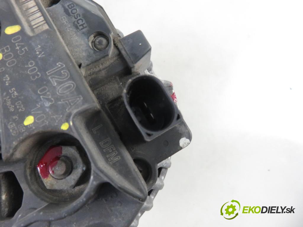 AUDI A2 (8Z0) HB 2002 55,00 1.4 TDI - AMF 1422,00 Alternátor 045903023A ; 0124515022 (Alternátory)