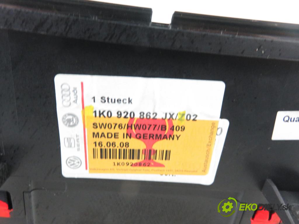 VW GOLF PLUS (5M1, 521) HB 2005 75,00 1.6 - BSF 1595,00 Prístrojovka elektrický 1K0920862JX