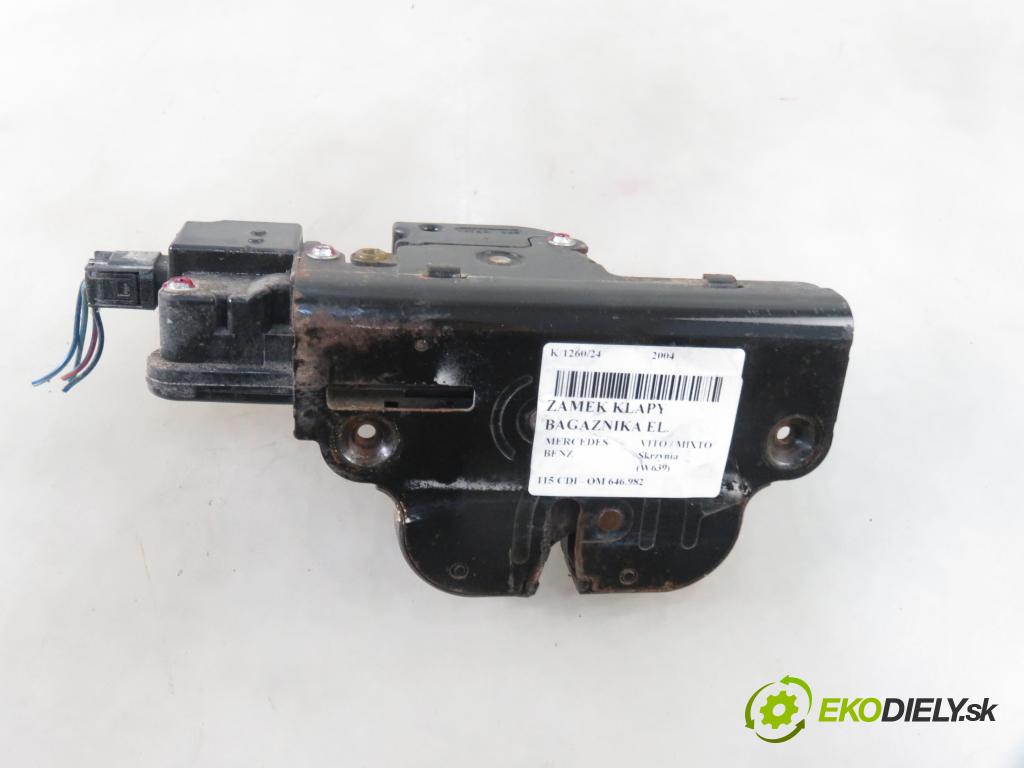 MERCEDES-BENZ VITO / MIXTO Skrzynia (W639) FURGON 2004 110,00 115 CDI 150 - OM 646.982 2148,00 zámok dveří kufr EL. 6397401535 ; A2C53213118