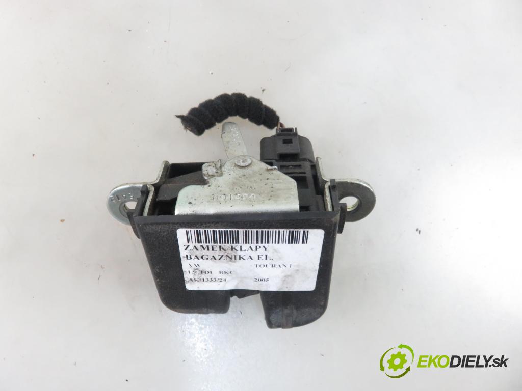 VW TOURAN (1T1, 1T2) MINIVAN 2005 77,00 1.9 TDI - BKC 1896,00 zámok dveří kufr EL. 1T0827505F