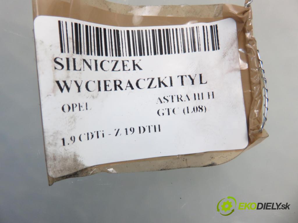 OPEL ASTRA H GTC (L08) HB 2005 110,00 1.9 CDTi - Z 19 DTH 1910,00 motorek stěrače ZADNÍ: 13105981 ; 0390201591