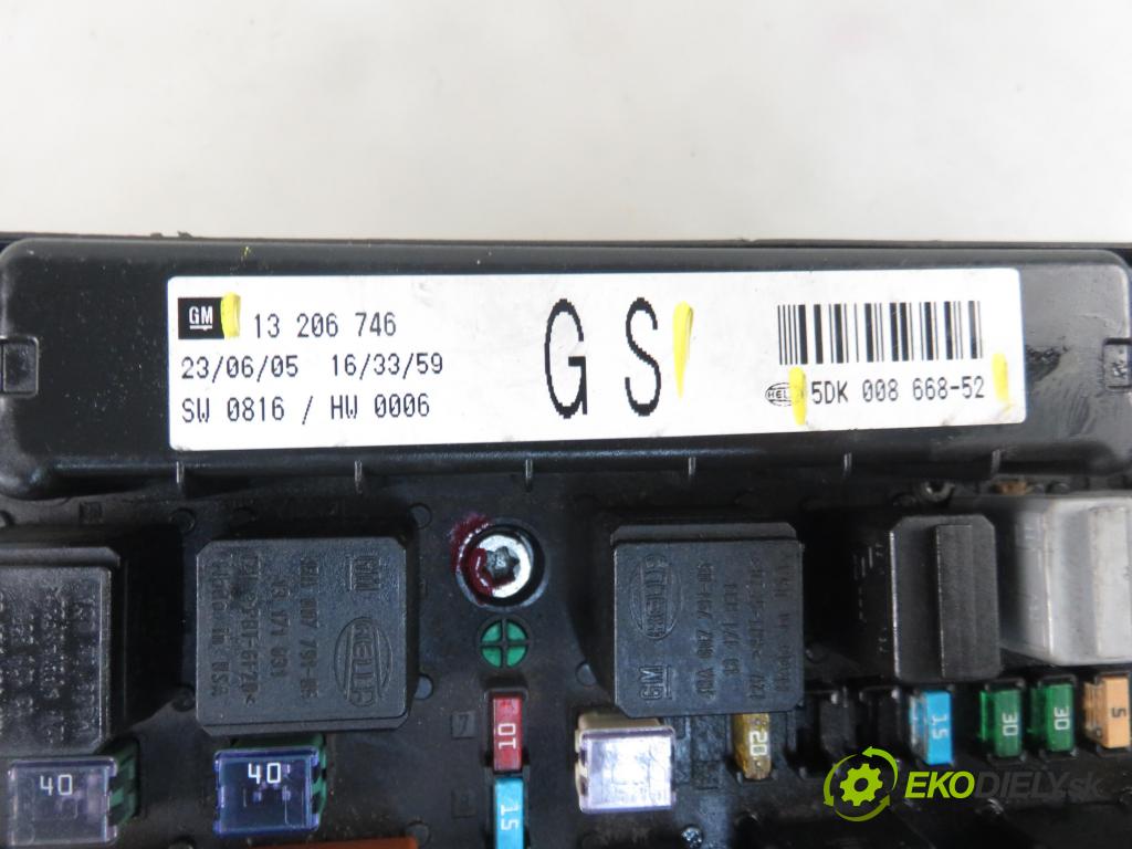 OPEL ASTRA H GTC (L08) HB 2005 110,00 1.9 CDTi - Z 19 DTH 1910,00 MODUL BSI 13206746GS ; 5DK00866852