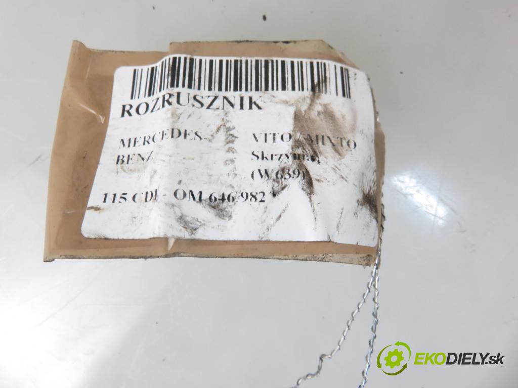 MERCEDES-BENZ VITO / MIXTO Skrzynia (W639) FURGON 2004 110,00 115 CDI 150 - OM 646.982 2148,00 Štartér 0051511301 ; D7R43 (Štartéry)