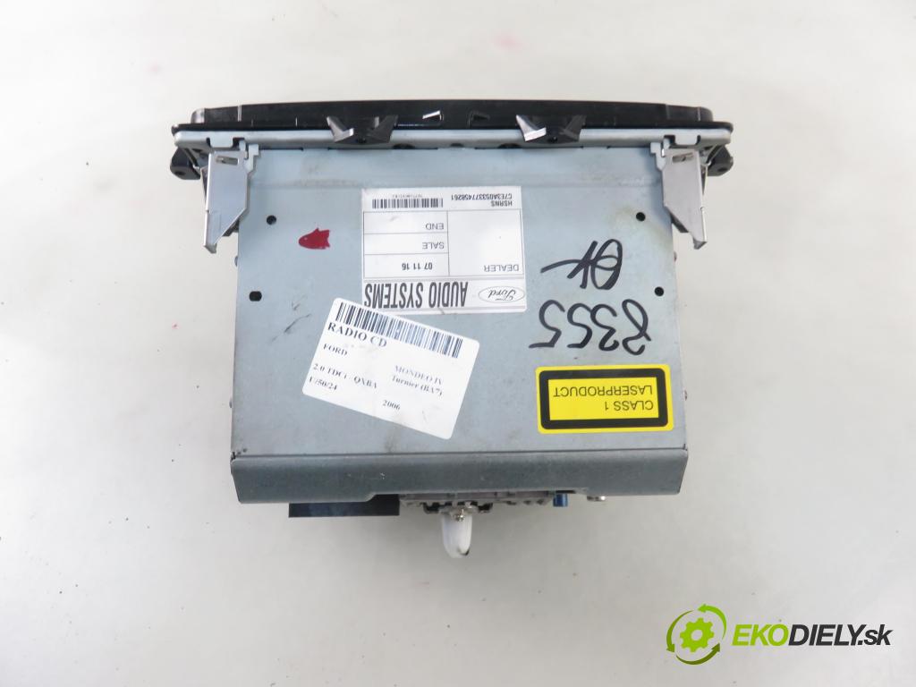 FORD MONDEO IV Turnier (BA7) KOMBI 2006 103,00 2.0 TDCi - QXBA 1997,00 RADIO CD 7S7T18K931BJ
