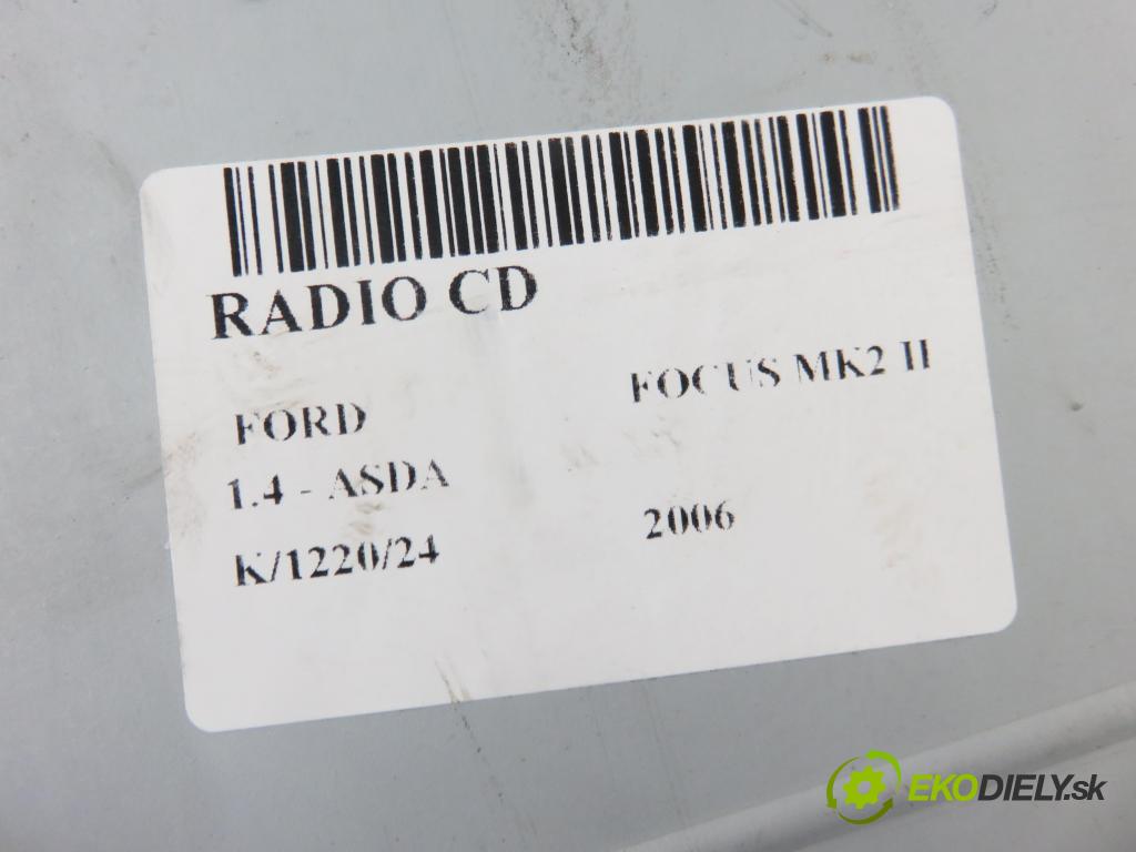 FORD FOCUS II (DA_, HCP) HB 2006 59,00 1.4 - ASDA 1388,00 RADIO Modul 4M5T18K876AE