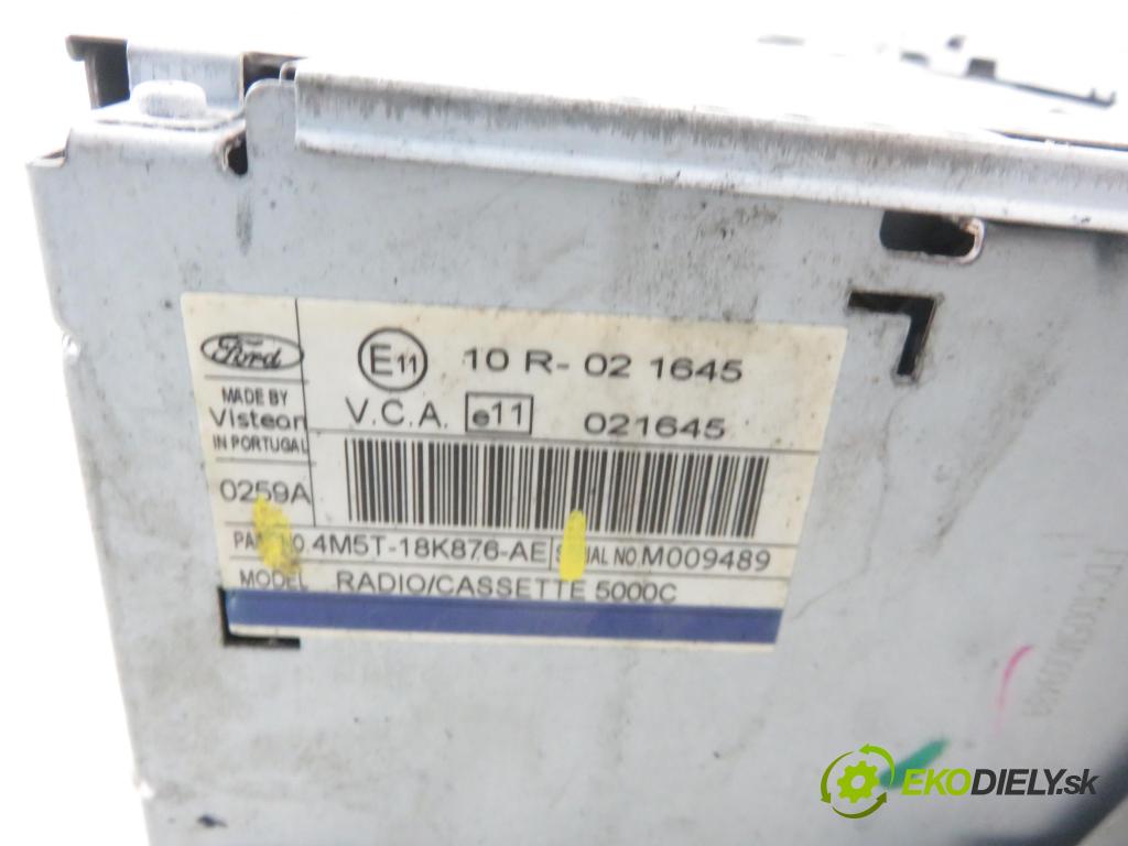 FORD FOCUS II (DA_, HCP) HB 2006 59,00 1.4 - ASDA 1388,00 RADIO Modul 4M5T18K876AE
