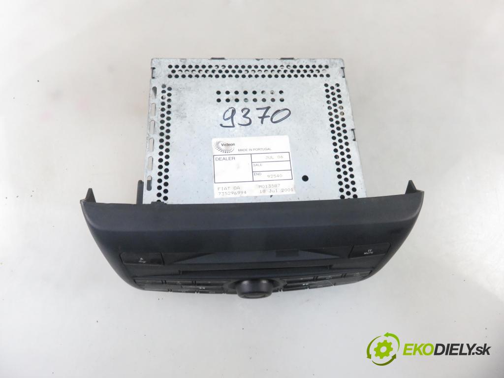 FIAT STILO (192_) HB 2001 59,00 1.9 JTD (192_XF1A) - 192 A3.000 1910,00 RADIO Modul 735296994 ; 2FCF18C838AE