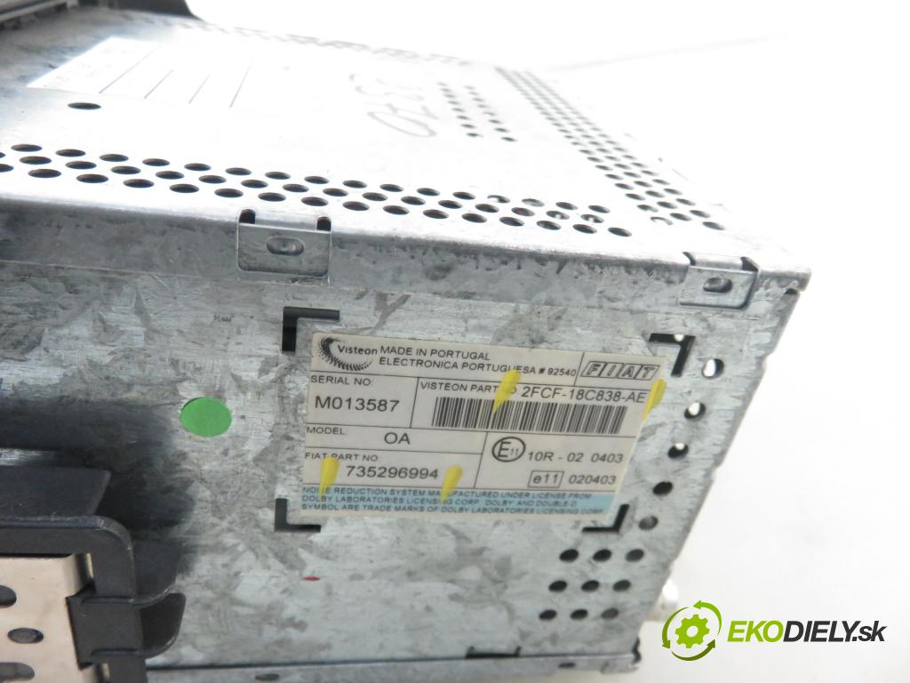 FIAT STILO (192_) HB 2001 59,00 1.9 JTD (192_XF1A) - 192 A3.000 1910,00 RADIO Modul 735296994 ; 2FCF18C838AE