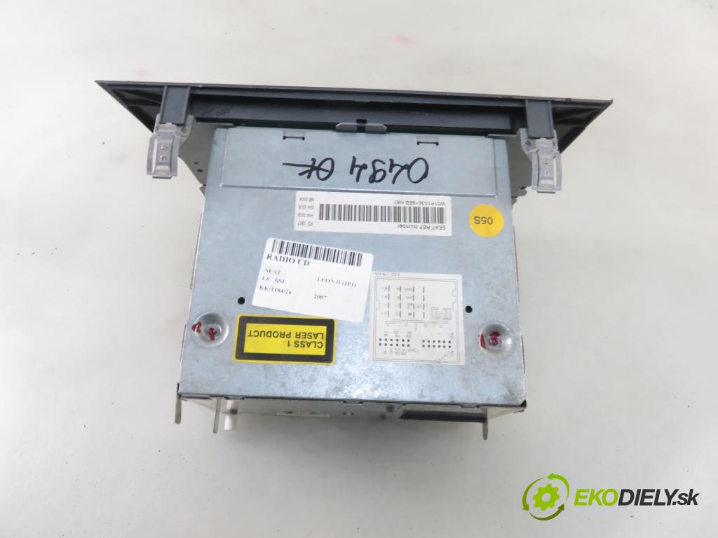 SEAT LEON (1P1) HB 2007 75,00 1.6 - BSE 1595,00 RADIO CD 1P1035186B