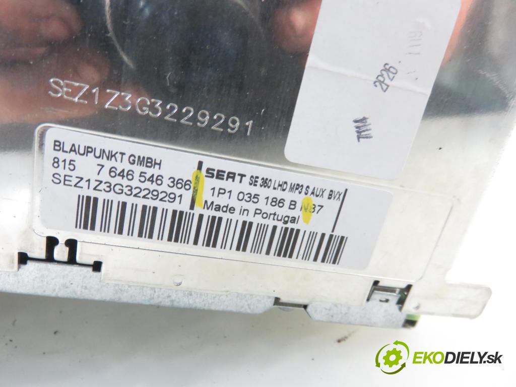 SEAT LEON (1P1) HB 2007 75,00 1.6 - BSE 1595,00 RADIO CD 1P1035186B