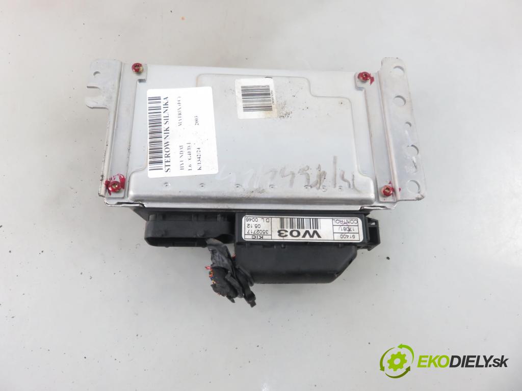 HYUNDAI MATRIX (FC) HB 2003 66,00 1.6 - G4ED-L 1599,00 řídící jednotka motora 3910826751 ; 9030930185F