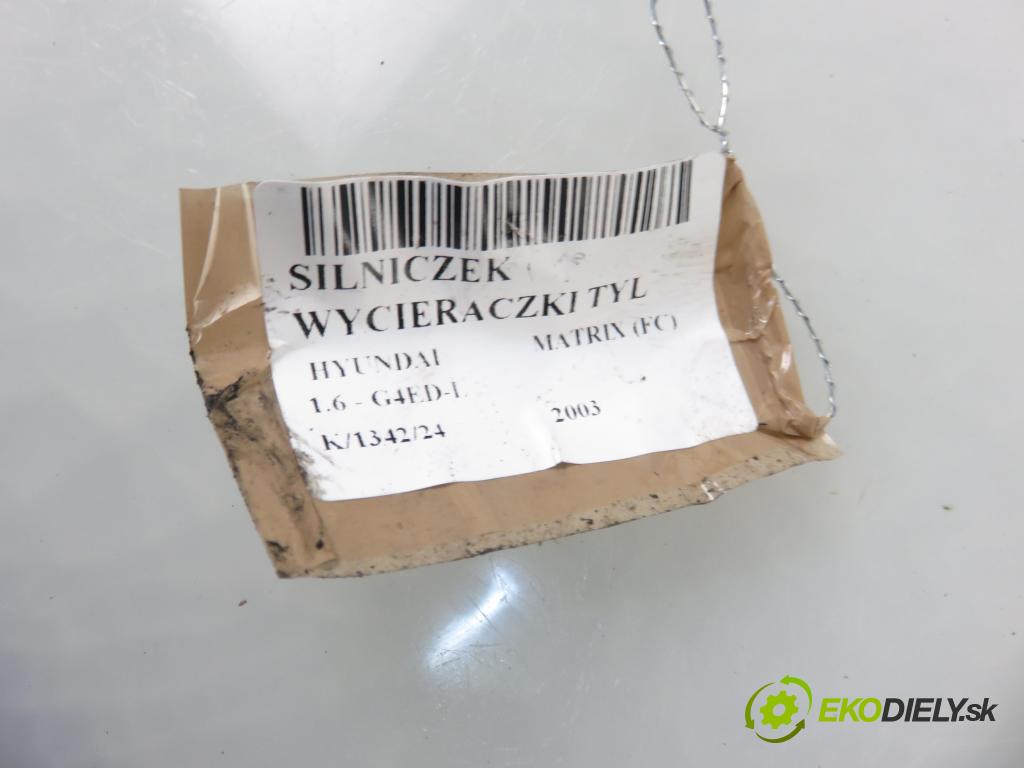 HYUNDAI MATRIX (FC) HB 2003 66,00 1.6 - G4ED-L 1599,00 motorek stěrače ZADNÍ: 9870017000