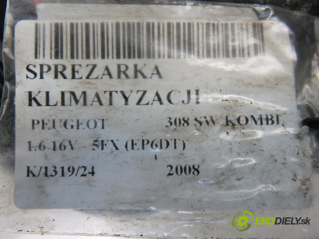 PEUGEOT 308 SW KOMBI 2008 110,00 1.6 16V - 5FX (EP6DT) 1598,00 KOMPRESOR: klimatizace 4471908122 ; 598755 (Kompresory)