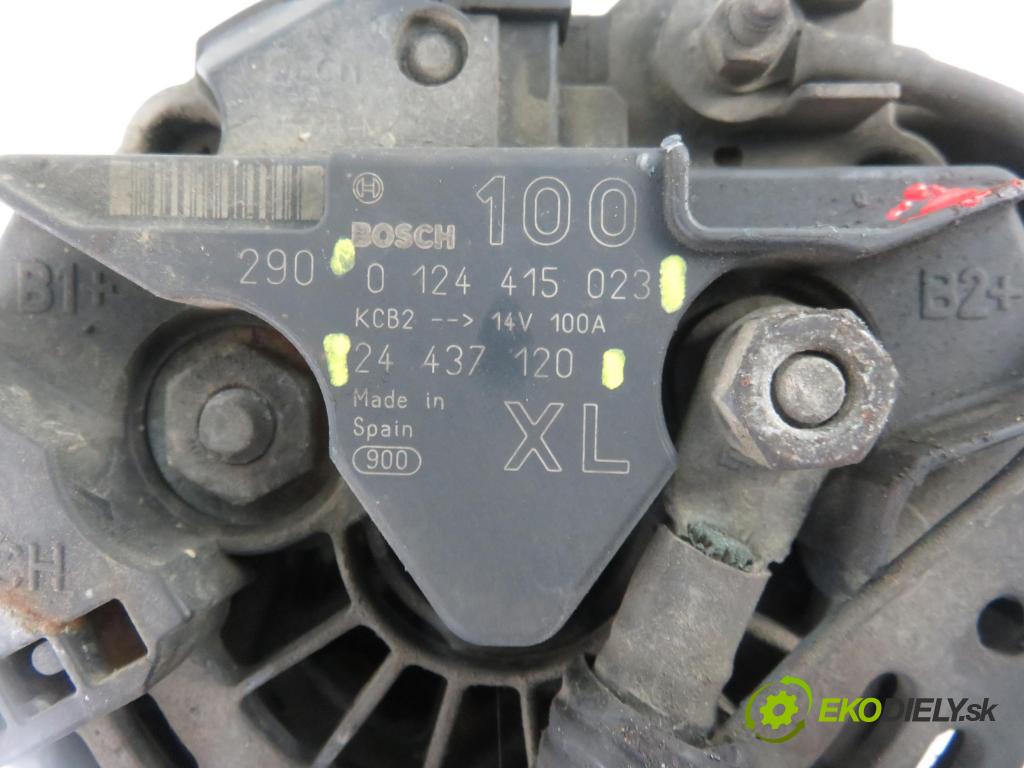 OPEL CORSA C (X01) HB 2002 55,00 1.2 16V 75 - Z 12 XE 1199,00 Alternátor 0124415023 ; 24437120 (Alternátory)