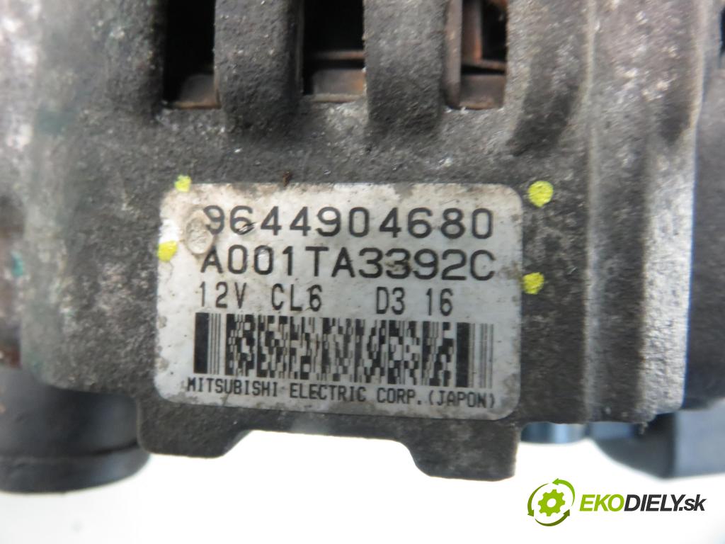 CITROEN C2 (JM_) HB 2003 44,00 1.1 - HFX (TU1JP) 1124,00 Alternátor 9644904680 ; A001TA3392C (Alternátory)