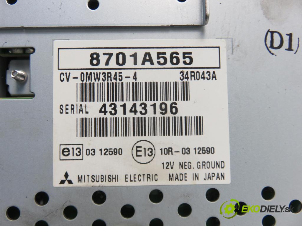 MITSUBISHI OUTLANDER III (GG_W, GF_W, ZJ) SUV 2014 60,00 2.0 Hybrid 4WD (GG2W) - Y61 0,00 Zosilňovač 8701A565 (Zosilňovače)