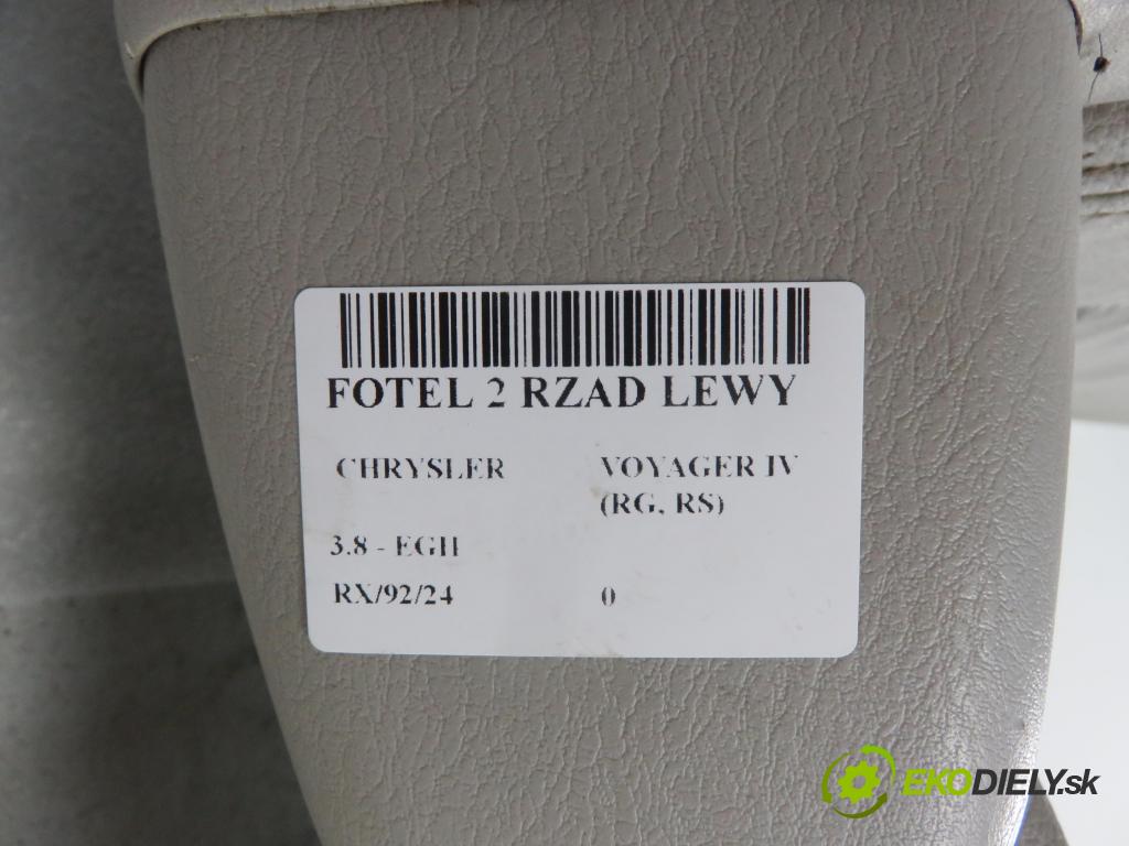 CHRYSLER VOYAGER IV (RG, RS) MINIVAN 2006 160,00 3.8 - EGH 3778,00 Sedadlo 2 rad ľavy