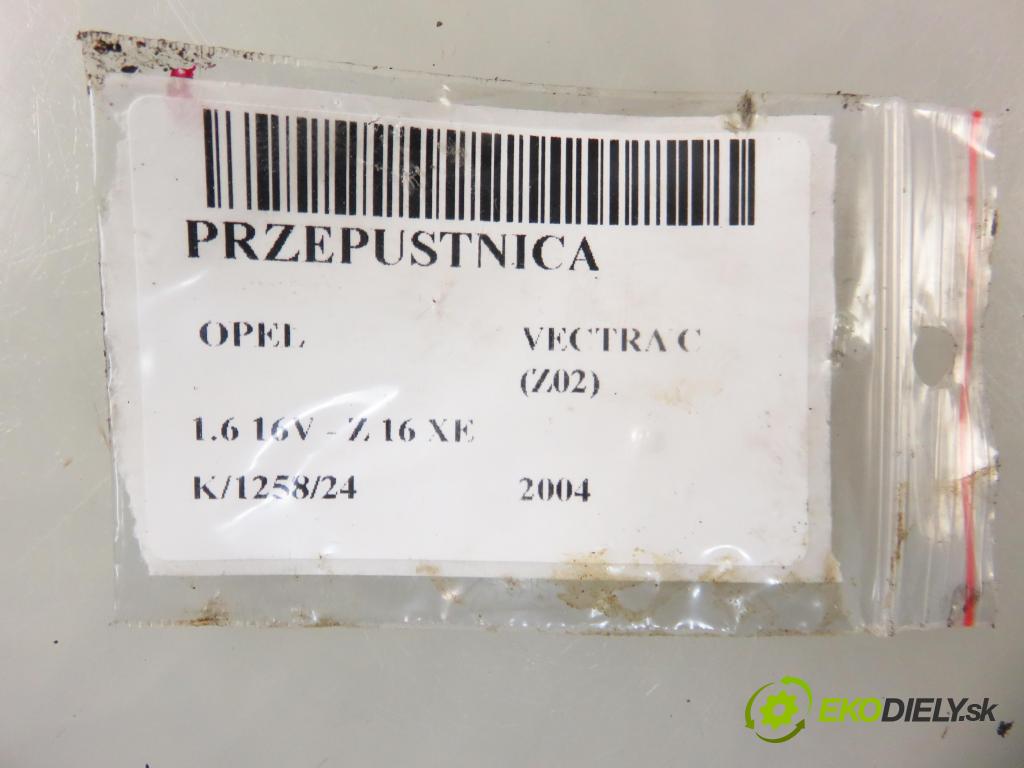 OPEL VECTRA C (Z02) SEDAN 2004 74,00 1.6 16V - Z 16 XE 1598,00 Škrtiaca klapka 25177983 (Škrtiace klapky)