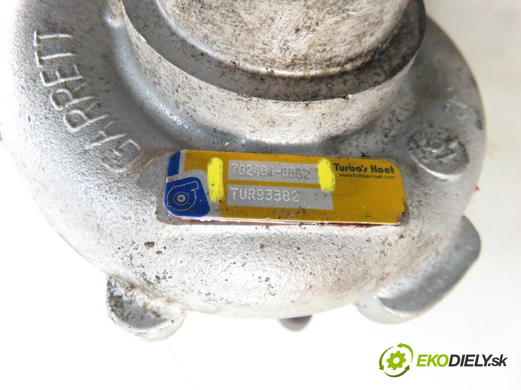 OPEL MOVANO Furgon (X70) FURGON 2002 66,00 2.2 DTI - G9T 722 2188,00 RYCHLONABÍJEČKA: 7024040002 (Turbodúchadla (kompletní))