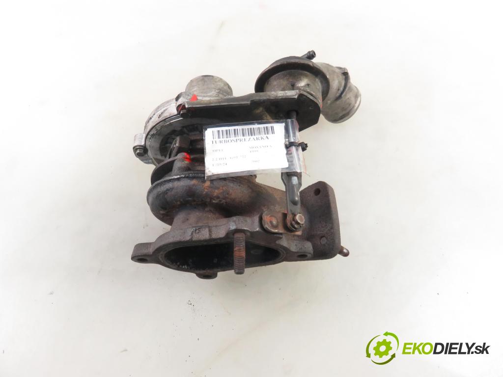 OPEL MOVANO Furgon (X70) FURGON 2002 66,00 2.2 DTI - G9T 722 2188,00 RYCHLONABÍJEČKA: 7024040002 (Turbodúchadla (kompletní))