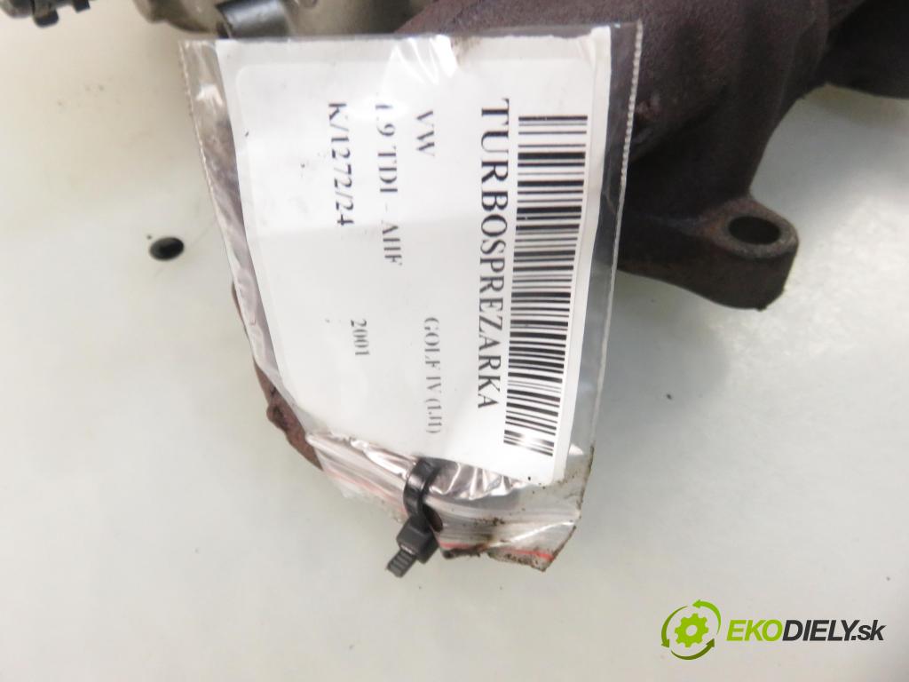 VW GOLF IV (1J1) HB 2001 81,00 1.9 TDI - AHF 1896,00 RYCHLONABÍJEČKA: 038253019A (Turbodúchadla (kompletní))