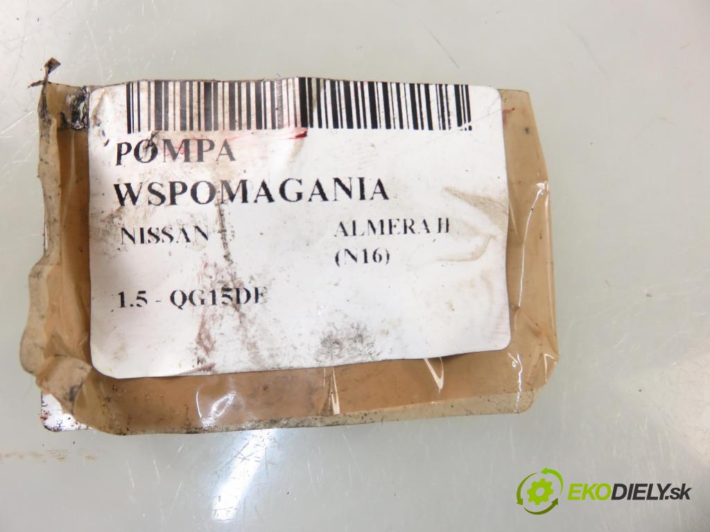 NISSAN ALMERA II (N16) SEDAN 2001 66,00 1.5 - QG15DE 1498,00 Pumpa servočerpadlo  (Servočerpadlá, pumpy riadenia)