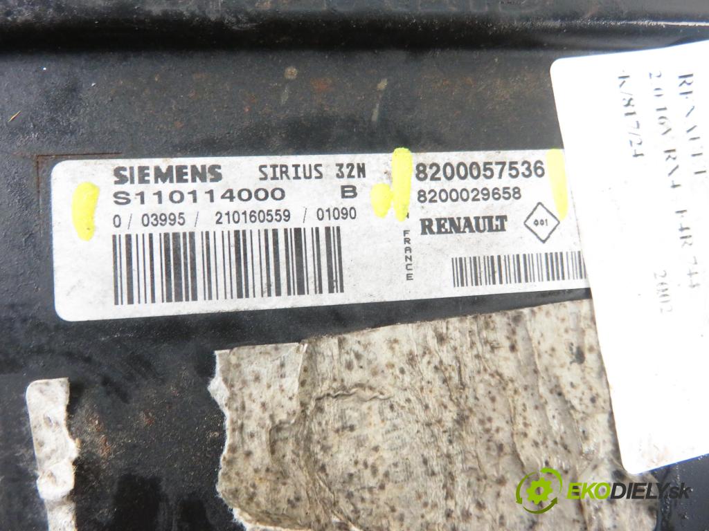 RENAULT SCENIC I (JA0/1_) HB 2002 102,00 2.0 16V RX4 139 - F4R 744 1998,00 řídící jednotka motora S110114000B ; 8200057536 ; 8200029658