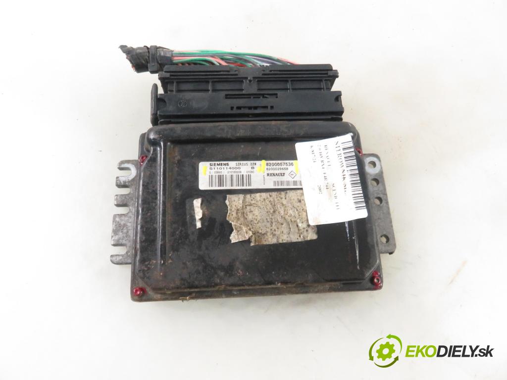 RENAULT SCENIC I (JA0/1_) HB 2002 102,00 2.0 16V RX4 139 - F4R 744 1998,00 řídící jednotka motora S110114000B ; 8200057536 ; 8200029658