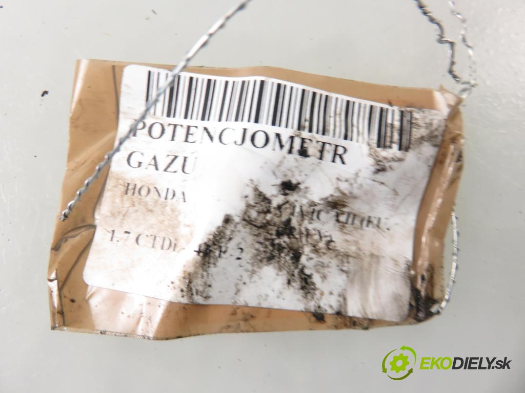 HONDA CIVIC VII Hatchback (EU, EP, EV) HB 2002 74,00 1.7 CTDi 101 - 4EE-2 (Isuzu) 1686,00 Potenciometer plynu  (Pedále)