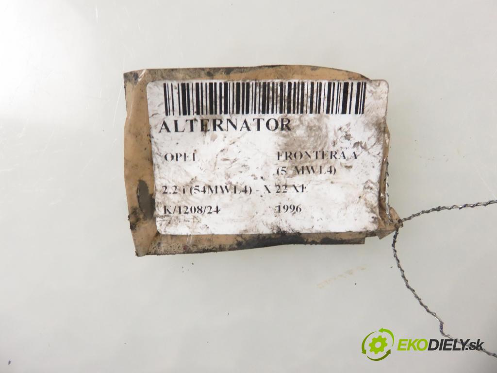 OPEL FRONTERA A (5_MWL4) TERENOWY 1996 100,00 2.2 i (54MWL4) - X 22 XE 2198,00 Alternátor (Alternátory)