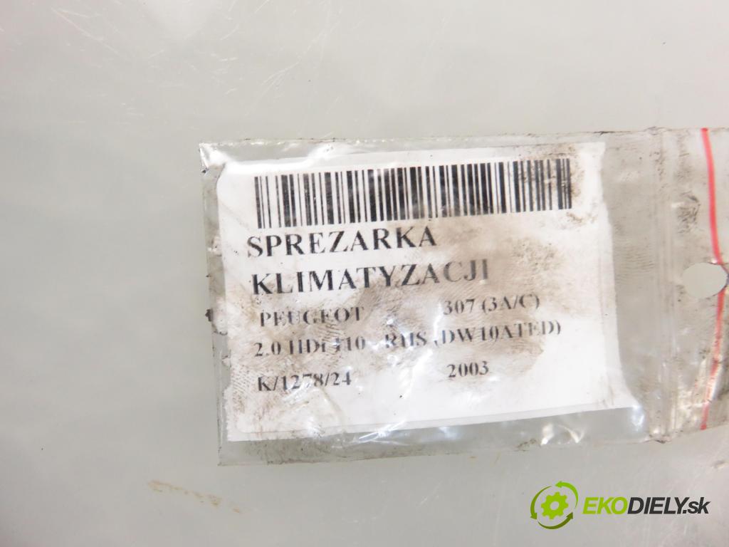 PEUGEOT 307 SW (3H) KOMBI 2004 80,00 1.6 HDI 110 - 9HZ (DV6TED4) 1560,00 KOMPRESOR: klimatizace 9646273880 (Kompresory)