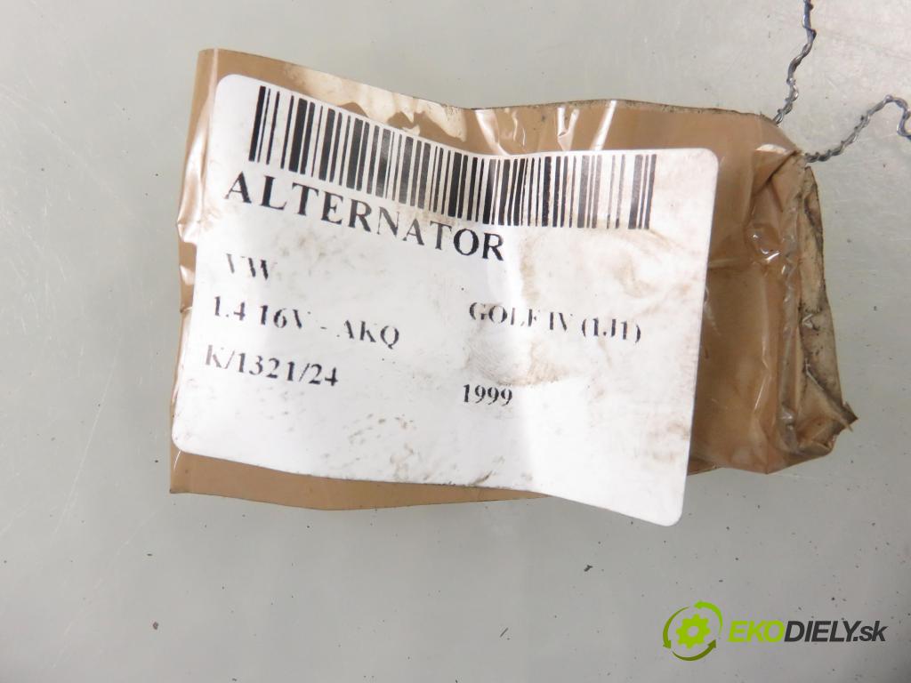 VW GOLF IV (1J1) HB 1999 55,00 1.4 16V 75 - AKQ 1390,00 Alternátor 037903025E ; 0124315004 (Alternátory)