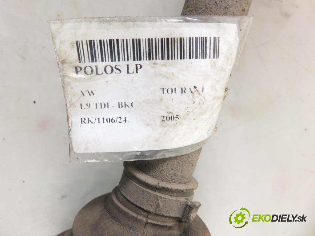 VW TOURAN (1T1, 1T2) MINIVAN 2005 77,00 1.9 TDI - BKC 1896,00 Poloos LP
