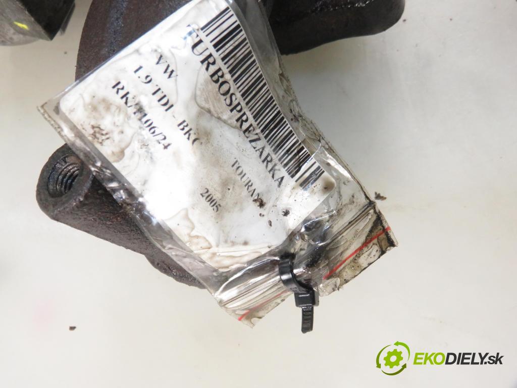 VW TOURAN (1T1, 1T2) MINIVAN 2005 77,00 1.9 TDI - BKC 1896,00 RYCHLONABÍJEČKA: 03G253014F (Turbodúchadla (kompletní))