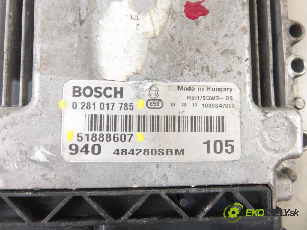 ALFA ROMEO GIULIETTA (940_) HB 2011 77,00 1.6 JTDM (940FXD1A) - 940 A3.000 1598,00 řídící jednotka motora 51888607 ; 0281017785