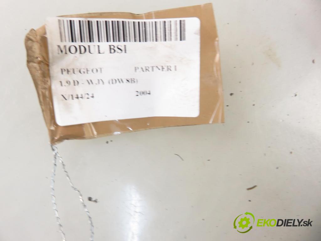 PEUGEOT PARTNER Skrzynia (5_, G_) KOMBIVAN 2004 51,00 1.9 D - WJY (DW8B) 1868,00 MODUL BSI S118085320C ; 9652474680