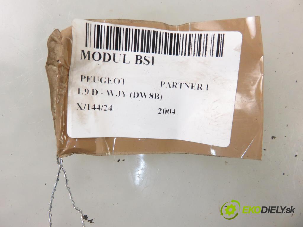 PEUGEOT PARTNER Skrzynia (5_, G_) KOMBIVAN 2004 51,00 1.9 D - WJY (DW8B) 1868,00 MODUL BSI S118085320C ; 9652474680