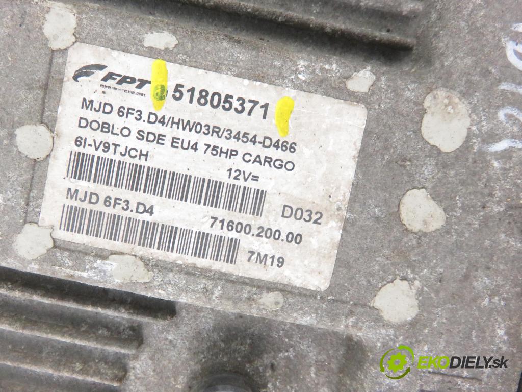 FIAT DOBLO Cargo (223_) FURGON 2005 55,00 1.3 D Multijet - 199 A2.000 1248,00 Riadiaca jednotka Motor 51805371