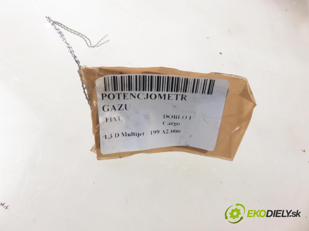 FIAT DOBLO Cargo (223_) FURGON 2005 55,00 1.3 D Multijet - 199 A2.000 1248,00 Potenciometer plynu 46778586 ; 0281002415 (Pedále)