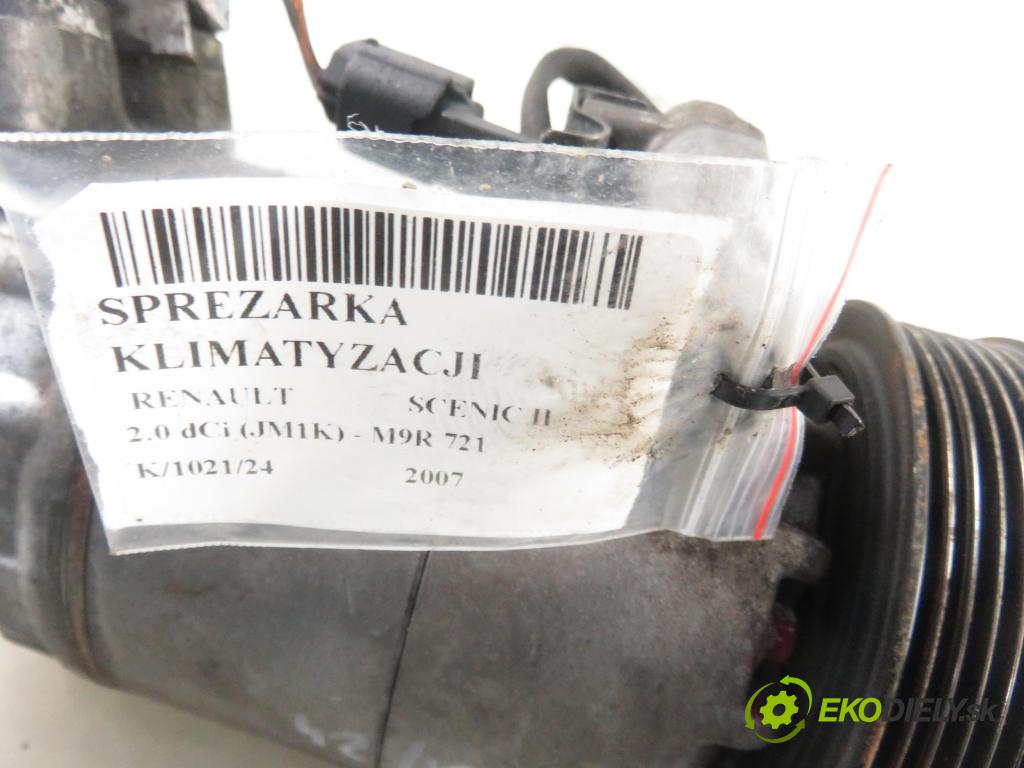 RENAULT SCENIC II (JM0/1_) MINIVAN 2007 110,00 2.0 dCi (JM1K) - M9R 721 1995,00 KOMPRESOR: klimatizace TSP0155464 (Kompresory)