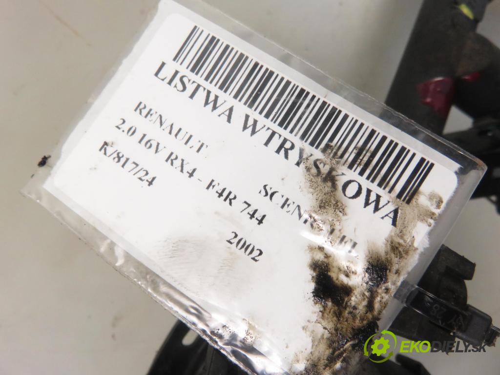 RENAULT SCENIC I (JA0/1_) HB 2002 102,00 2.0 16V RX4 139 - F4R 744 1998,00 Lišta vstrekovacia 7700112777 ; 7700107405 ; IWP042 (Vstrekovacie lišty)