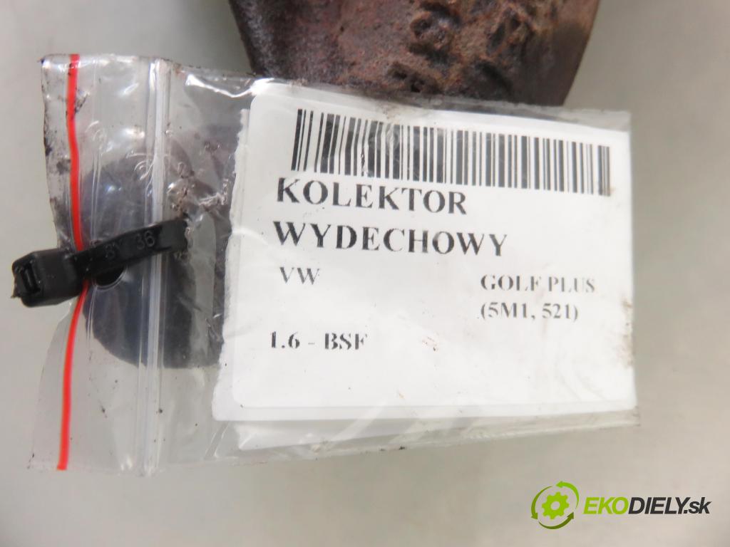 VW GOLF PLUS (5M1, 521) HB 2005 75,00 1.6 - BSF 1595,00 potrubí VYČERPAT: 06A253033P (Výfukové potrubí)