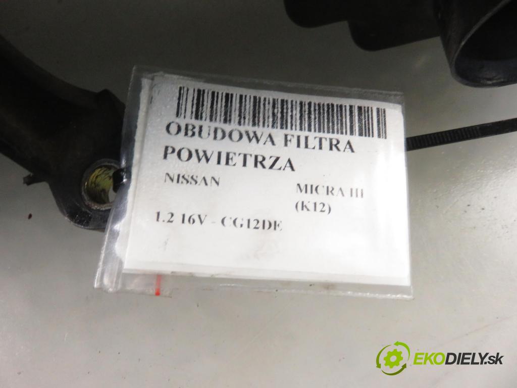 NISSAN MICRA III (K12) HB 2003 59,00 1.2 16V 80 - CG12DE 1240,00 Obal filtra vzduchu  (Obaly filtrov vzduchu)