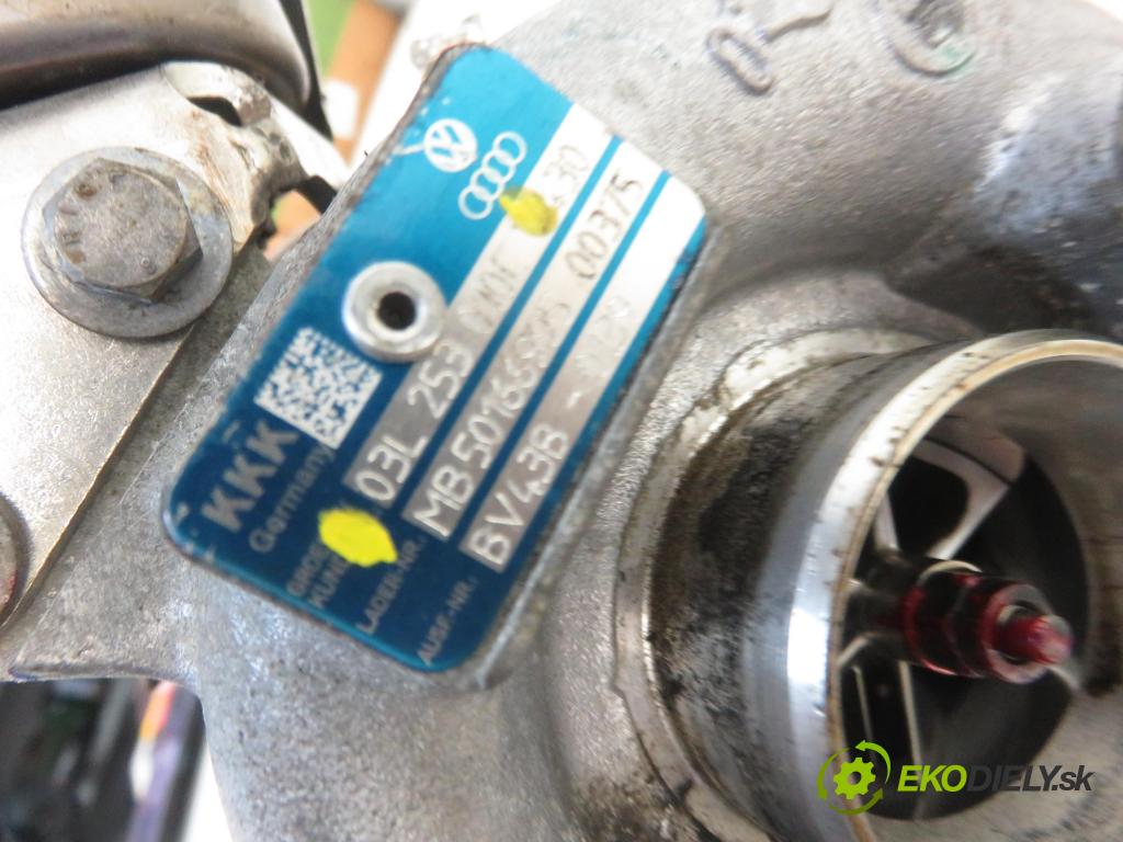 VW PASSAT B6 Variant (3C5) KOMBI 2005 103,00 2.0 TDI CR 16V 140 - CBAB 1968,00 RYCHLONABÍJEČKA: 03L253010C (Turbodúchadla (kompletní))