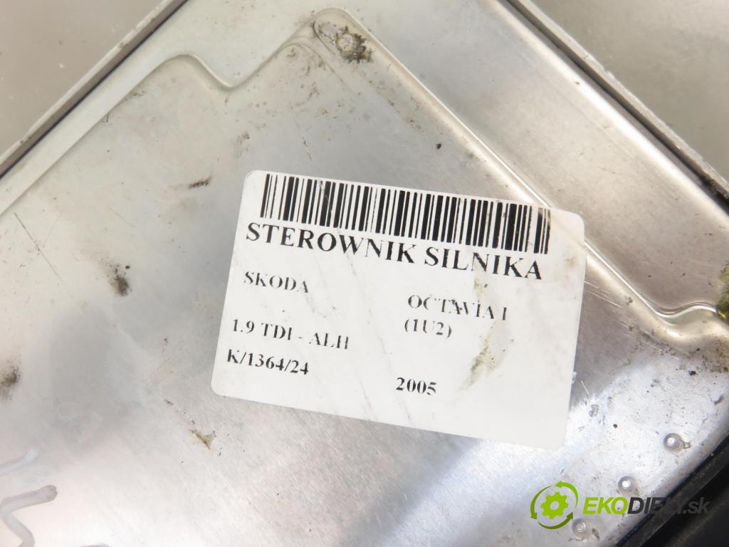 SKODA OCTAVIA I (1U2) LIFTBACK 2005 66,00 1.9 TDI - ALH 1896,00 řídící jednotka motora 038906012HA ; 0281011309