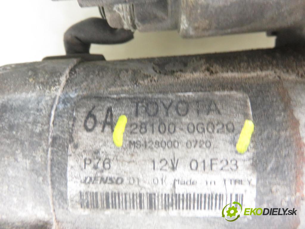 TOYOTA AVENSIS Kombi (_T25_) KOMBI 2004 85,00 2.0 D-4D 116 - 1CD-FTV 1995,00 Štartér 281000G020 ; MS4280000720 (Štartéry)