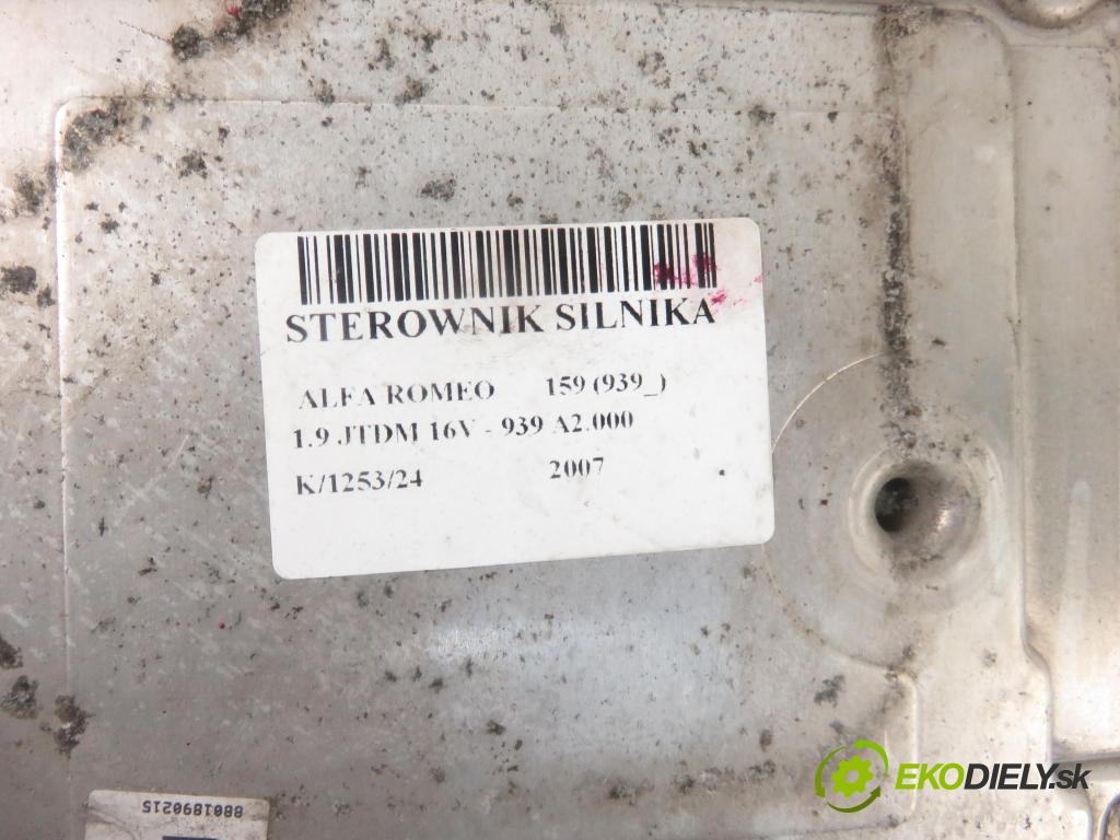 ALFA ROMEO 159 (939_) SEDAN 2007 110,00 1.9 JTDM 16V - 939 A2.000 1910,00 řídící jednotka motora 51812906 ; 02981013138